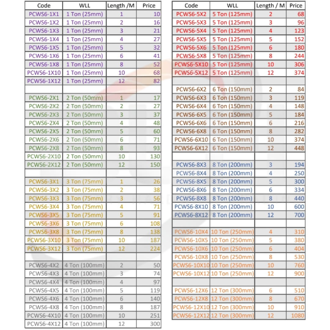 Polyester Webbing Sling Belt